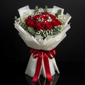12 Red Rose Bouquet for Anniversary bloomsandbeansae