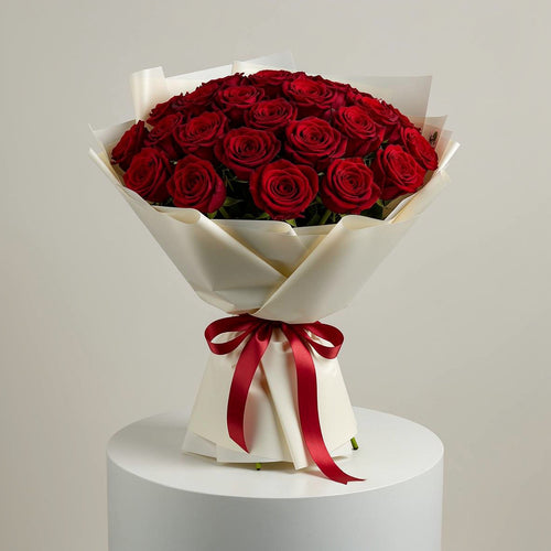 30 Red Rose Bouquet for Anniversary