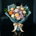 Bouquet of Mixed Roses in Soft Shades for Father’s Day bloomsandbeansae