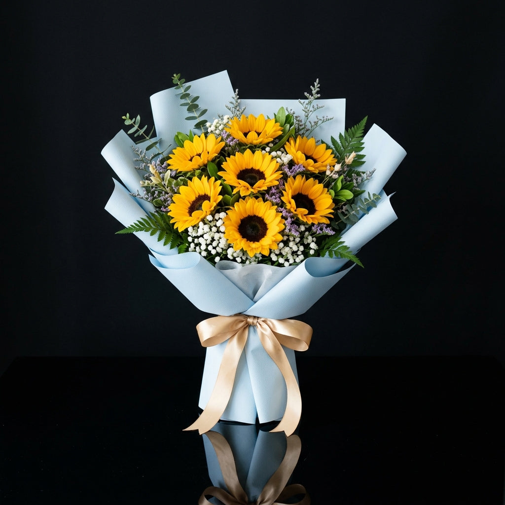 Bright Bouquet of Sunflowers for Father’s Day bloomsandbeansae