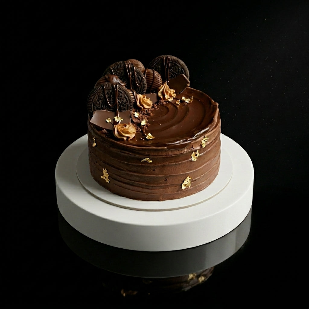 Classic Chocolate Fudge Cake bloomsandbeansae