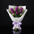 Father’s Day Bouquet of 7 Purple Tulips bloomsandbeansae
