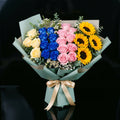 Grand Eid Bouquet of Mixed Roses & Sunflowers bloomsandbeansae