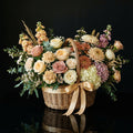 Luxury Mixed Flower Basket with Roses, Hydrangeas & Matthiola bloomsandbeansae