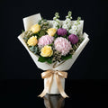 Mother’s Day Bright Yellow Rose & Hydrangea Bouquet bloomsandbeansae