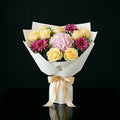 Mother’s Day Golden Glow Rose & Hydrangea Bouquet bloomsandbeansae