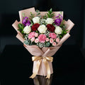 Mother’s Day Mixed Pastel & Classic Rose Bouquet bloomsandbeansae