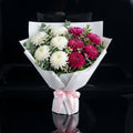 Mother’s Day Pink & White Chrysanthemum Bouquet bloomsandbeansae