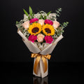 Peach Roses & Mixed Blooms Bouquet bloomsandbeansae