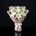 Teacher’s Day Pure White Lily Bouquet bloomsandbeansae