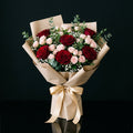 Teacher’s Day Red & Pink Rose Elegance Bouquet bloomsandbeansae