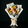 Women’s Day Pink, Red & Sunflower Celebration Bouquet bloomsandbeansae