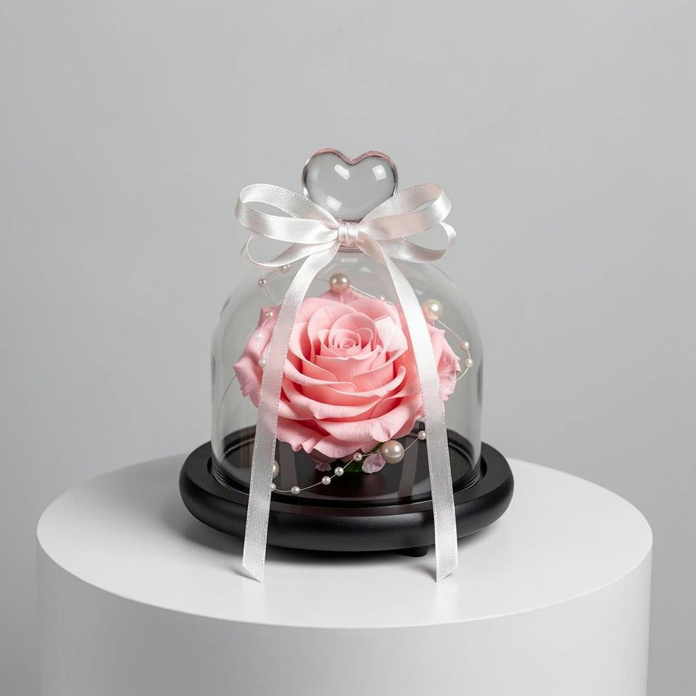 Baby Pink Small Preserved Rose