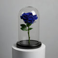 Blue Medium Preserved Rose