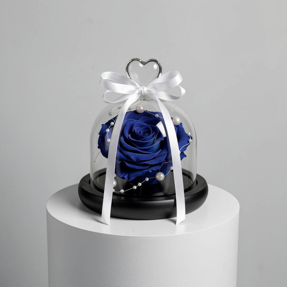 Blue Small Preserved Rose