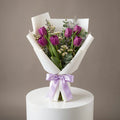 Classic Spring Purple Tulip Bouquet