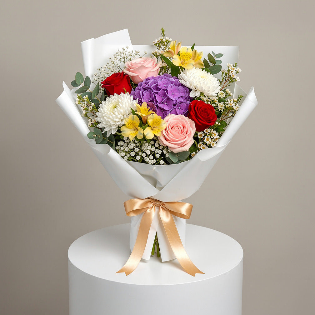 Mixed Rose & Hydrangea Bouquet