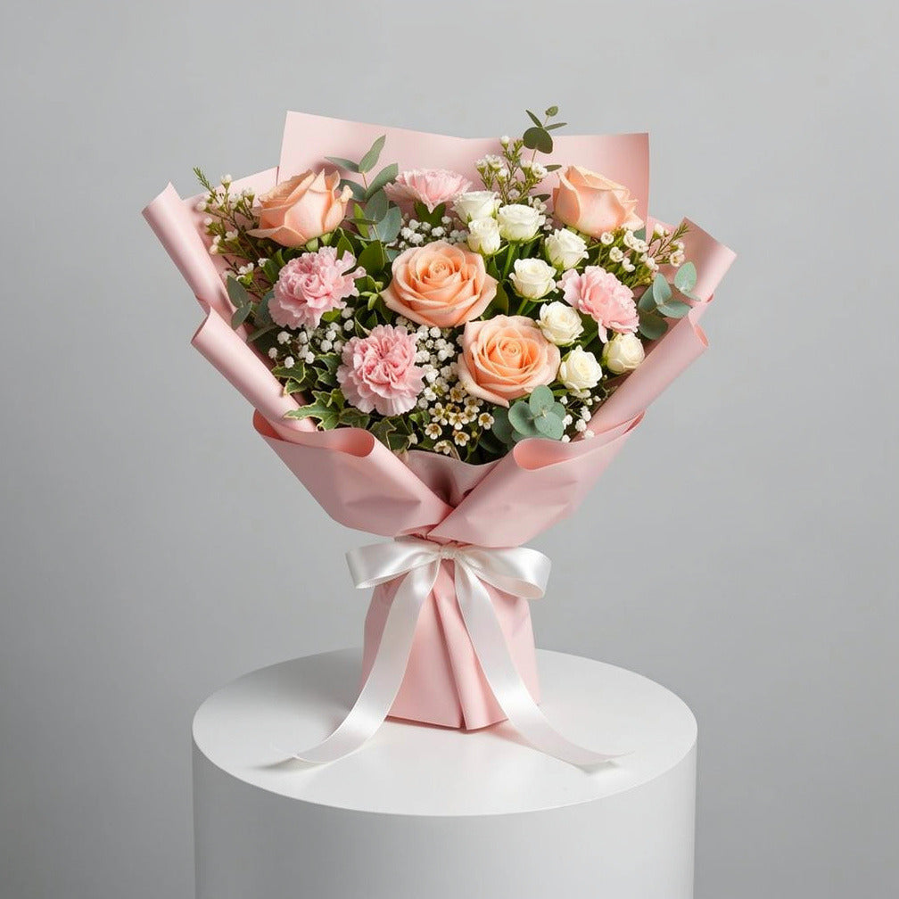 Mother’s Day Peach & Pink Soft Elegance Bouquet