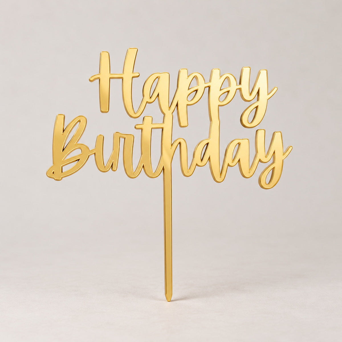 Premium Happy Birthday Cake Topper
