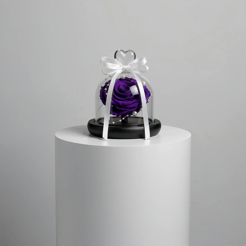 Purple Small Preserved Rose