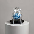Sky Blue Small Preserved Rose