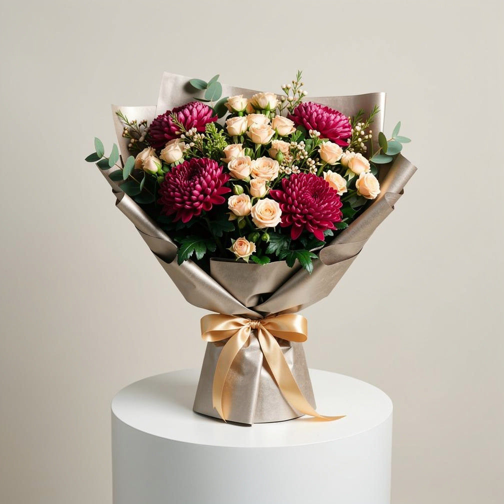 Women’s Day Peach & Pink Soft Elegance Bouquet