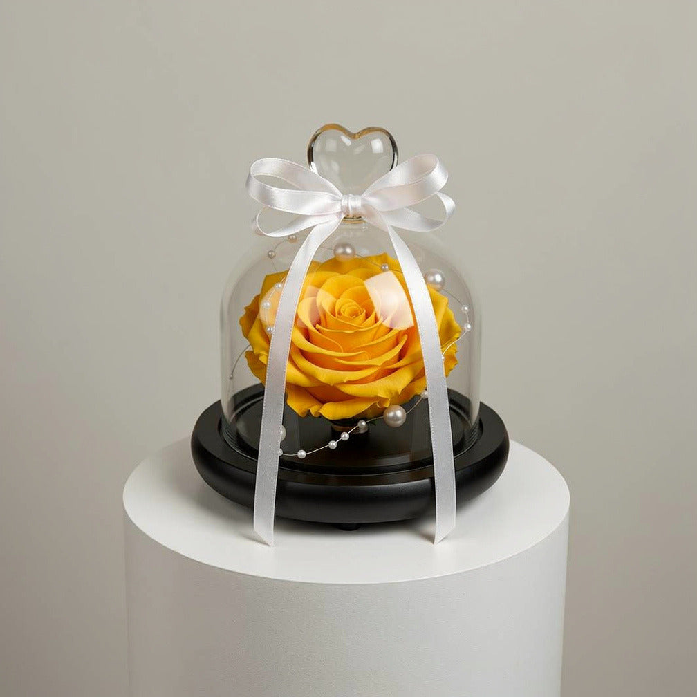 Yellow Small Preserved Rose
